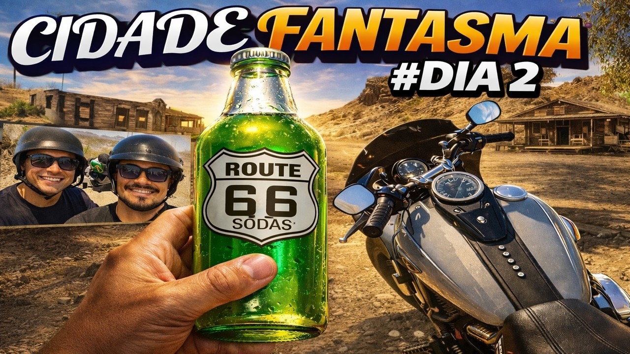 De Barstow até Calico Ghost Town de Moto | Dia 2 da Viagem