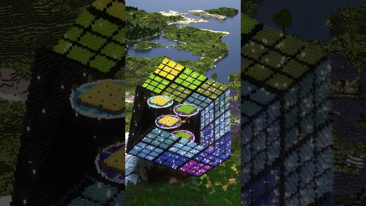 Minecraft Cube House 🏠 Link in bio #minecraft