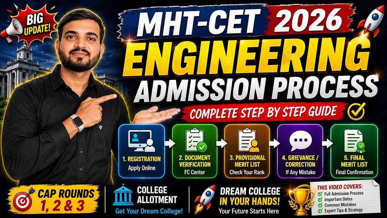 🚨 MHT CET 2026 Engineering Admission Process Started! Step by Step Process @a2zpractical991