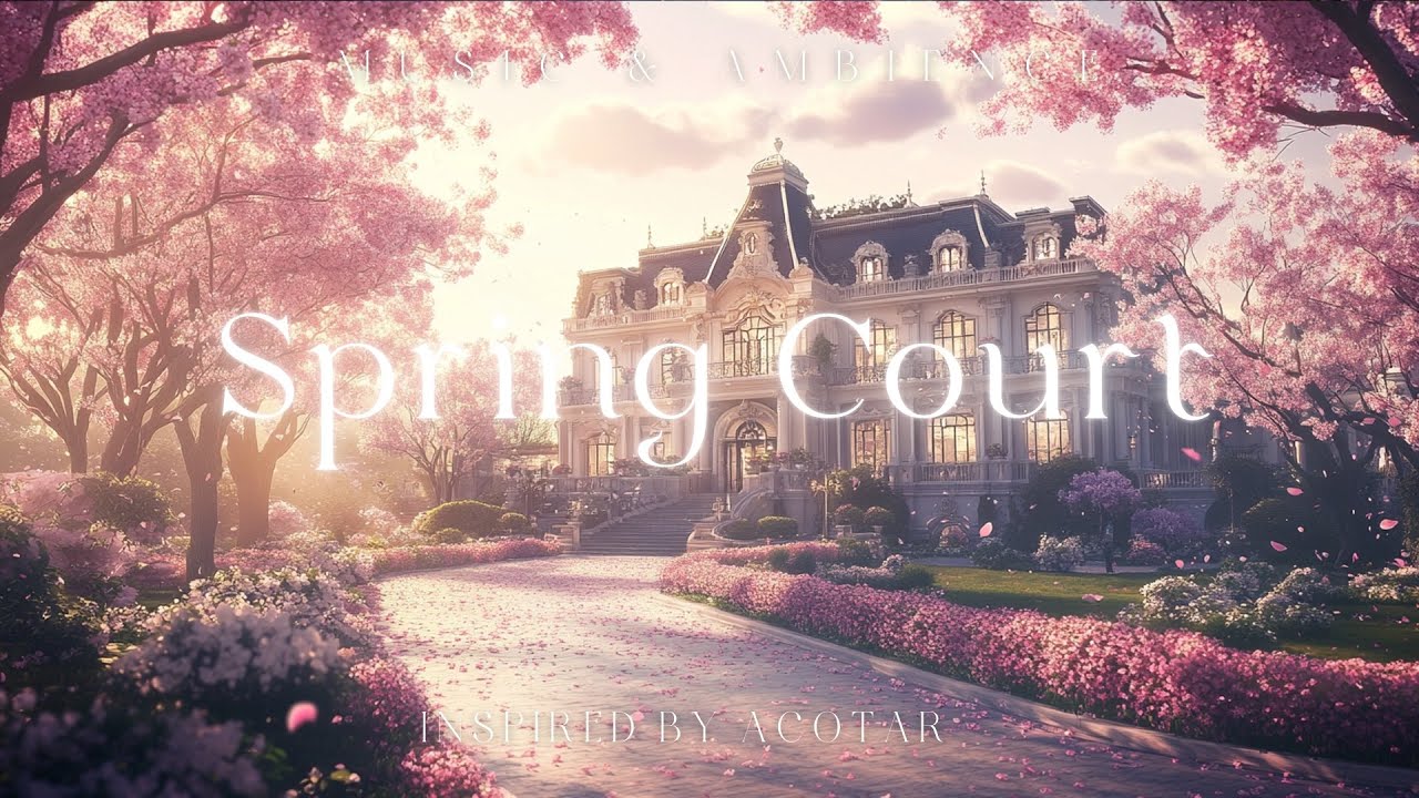 Reading in the Spring Court | ACOTAR-Inspired Ambience | Soothing Music for Focus & Relaxation