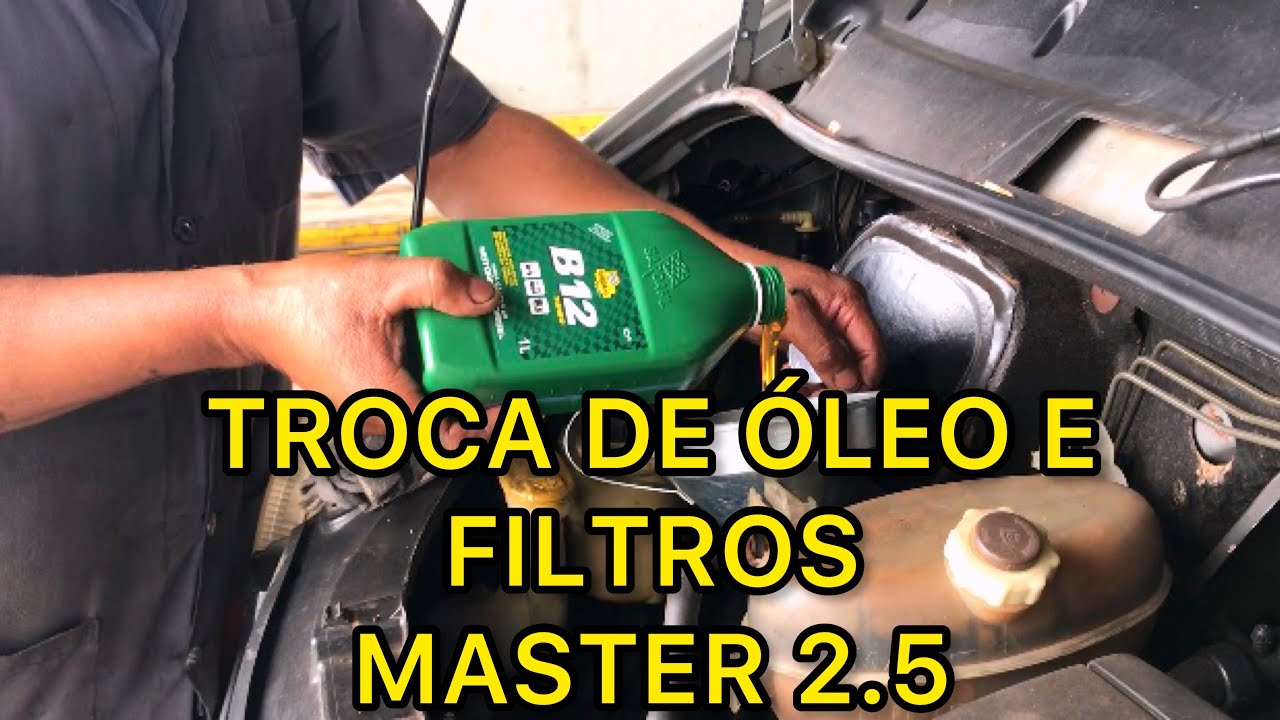 TROCA DE ÓLEO E FILTROS MASTER 2.5