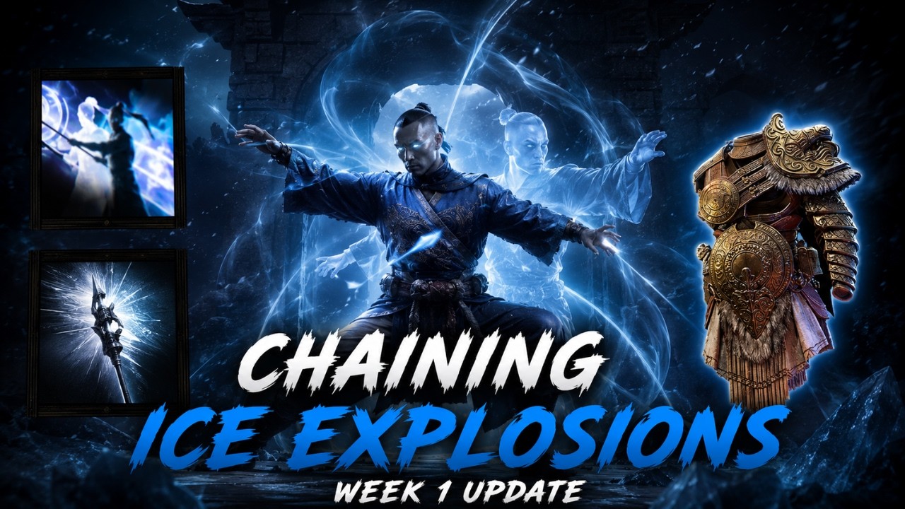 PoE 2 - Monk Build  Whirling Assault Flicker Strike - Herald of ICE clear - 0.5