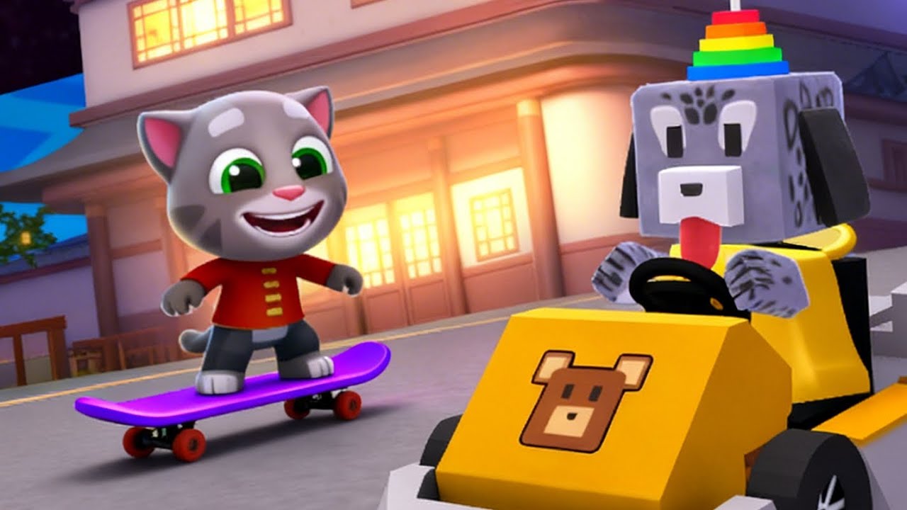 Hoje, eu fui ajudar o meu amigo 🐱!!! Tom Gold Rush 