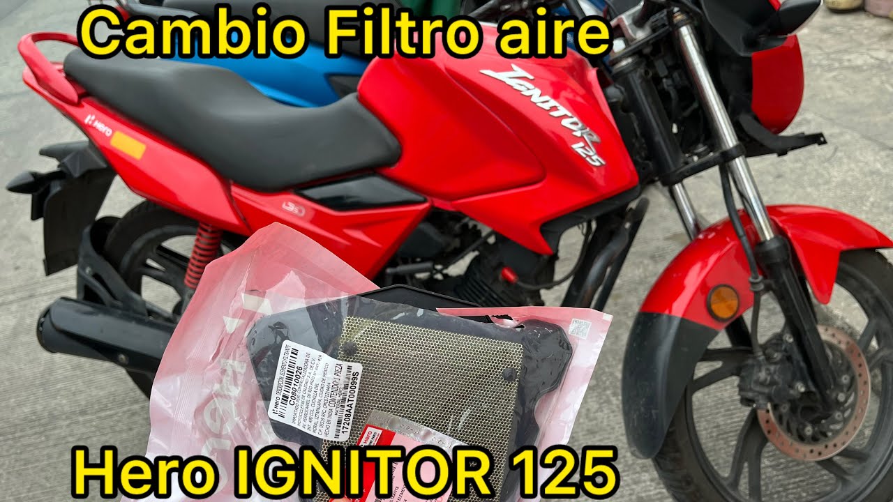 Cambio de Filtro de aire IGNITOR 125 México refacciones precios y demás