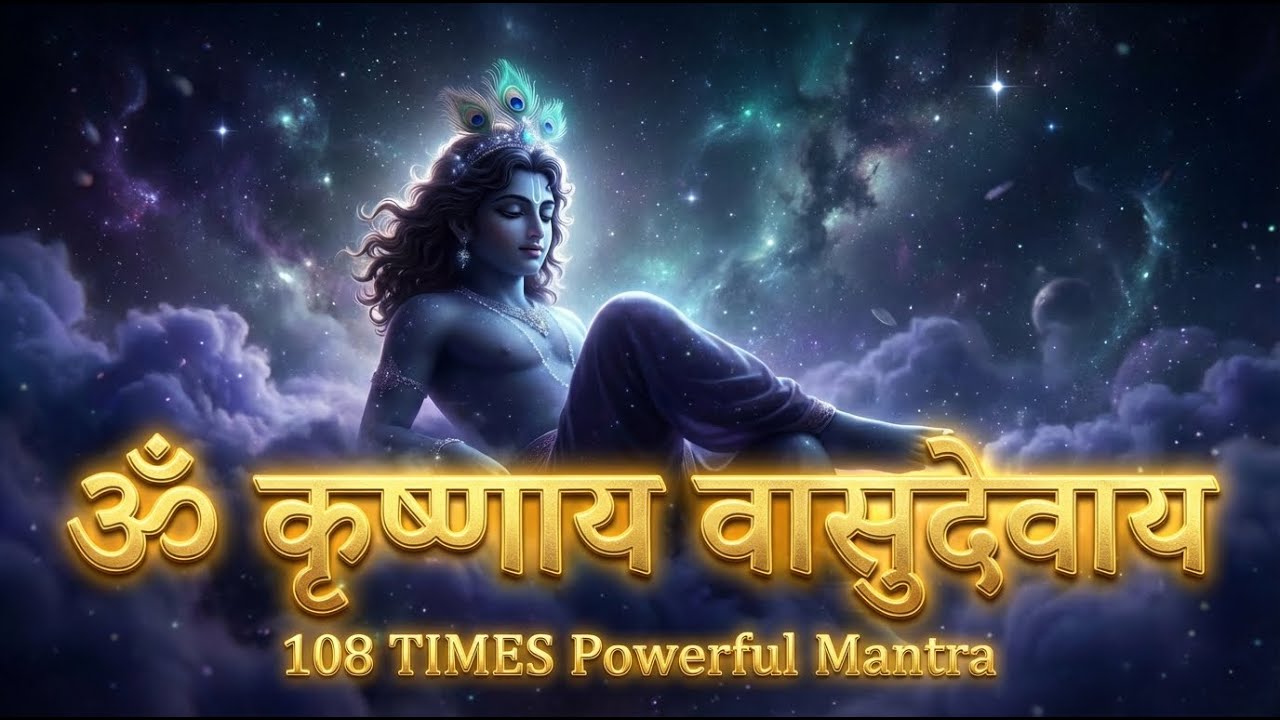 Nonstop Krishnaya Vasudevaya Mantra | ॐ कृष्णाय वासुदेवाय | श्रीकृष्ण भक्ति मंत्र | 108 Times