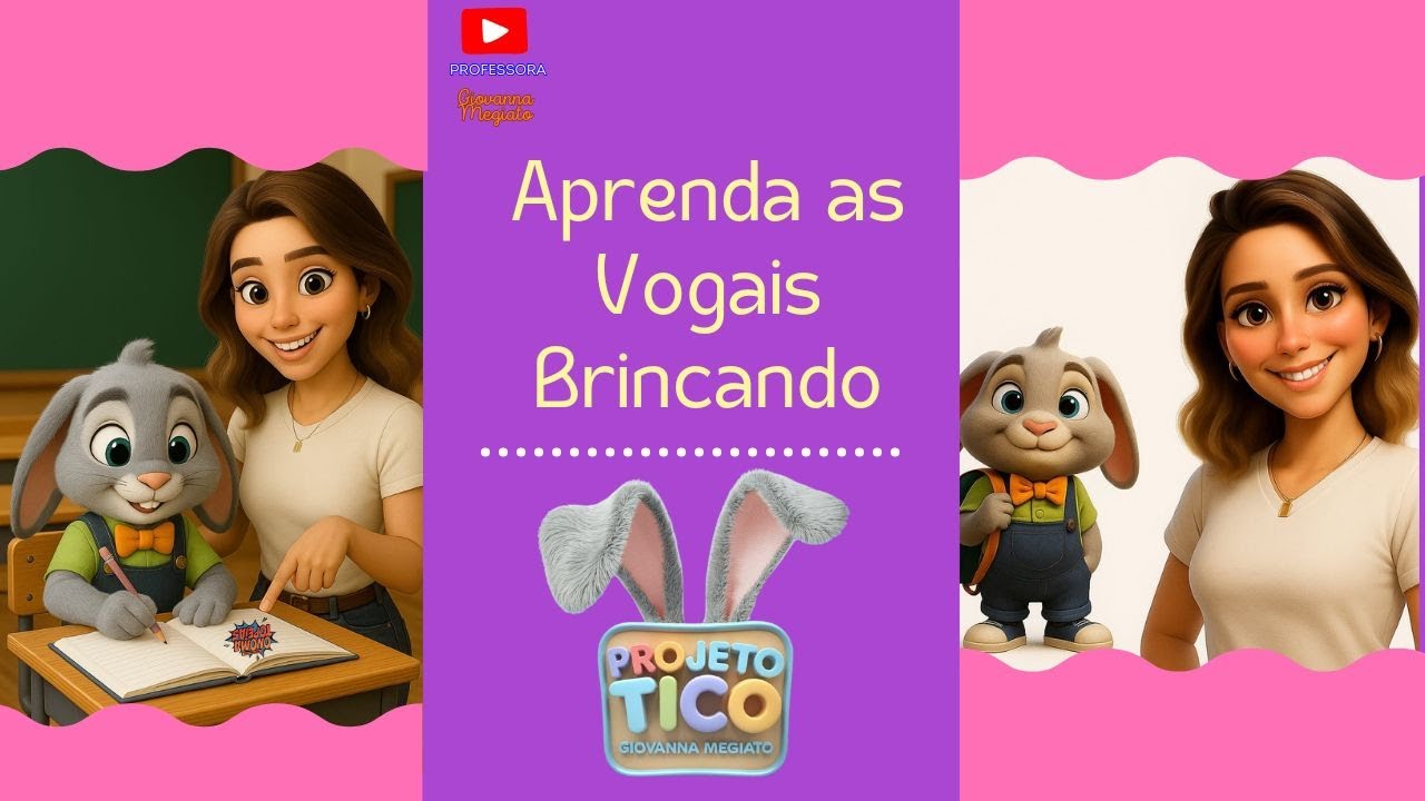 Aprenda as Vogais Brincando! Música Divertida com Onomatopeias | Projeto Tico