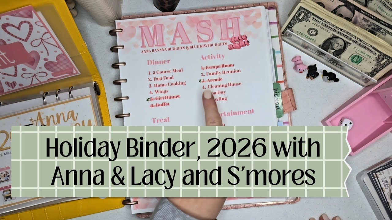 Saving For Holidays All Year Long | 2026 Savings With Anna & Lacy | S'more Savings Challenges