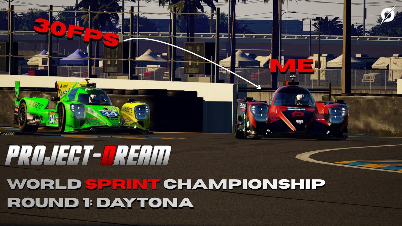 Trying To Survive Daytona With 30FPS ║ Project Dream World Sprint Championship Round 1: Daytona