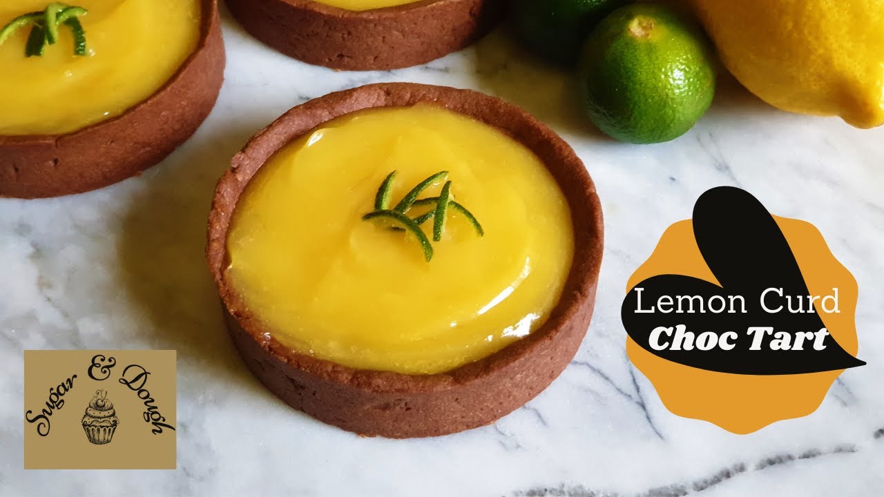 How to make Lemon Curd Choc Tart | Creamy & Tangy