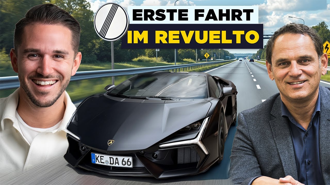 Erste Fahrt im Lamborghini Revuelto! | 300km/h mit meinem Vater auf der Autobahn 🚀