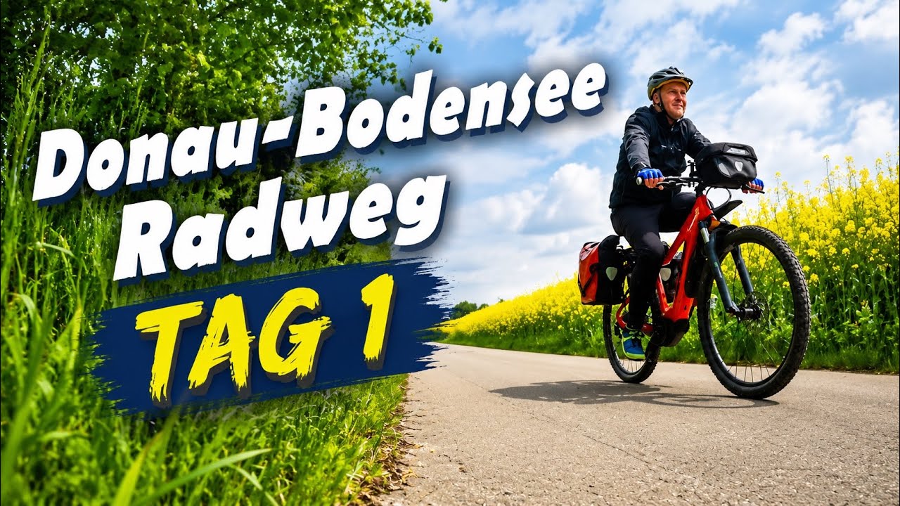Donau - Bodensee Radweg Tag 1 Von Ulm nach Bad Waldsee mit dem E-Bike