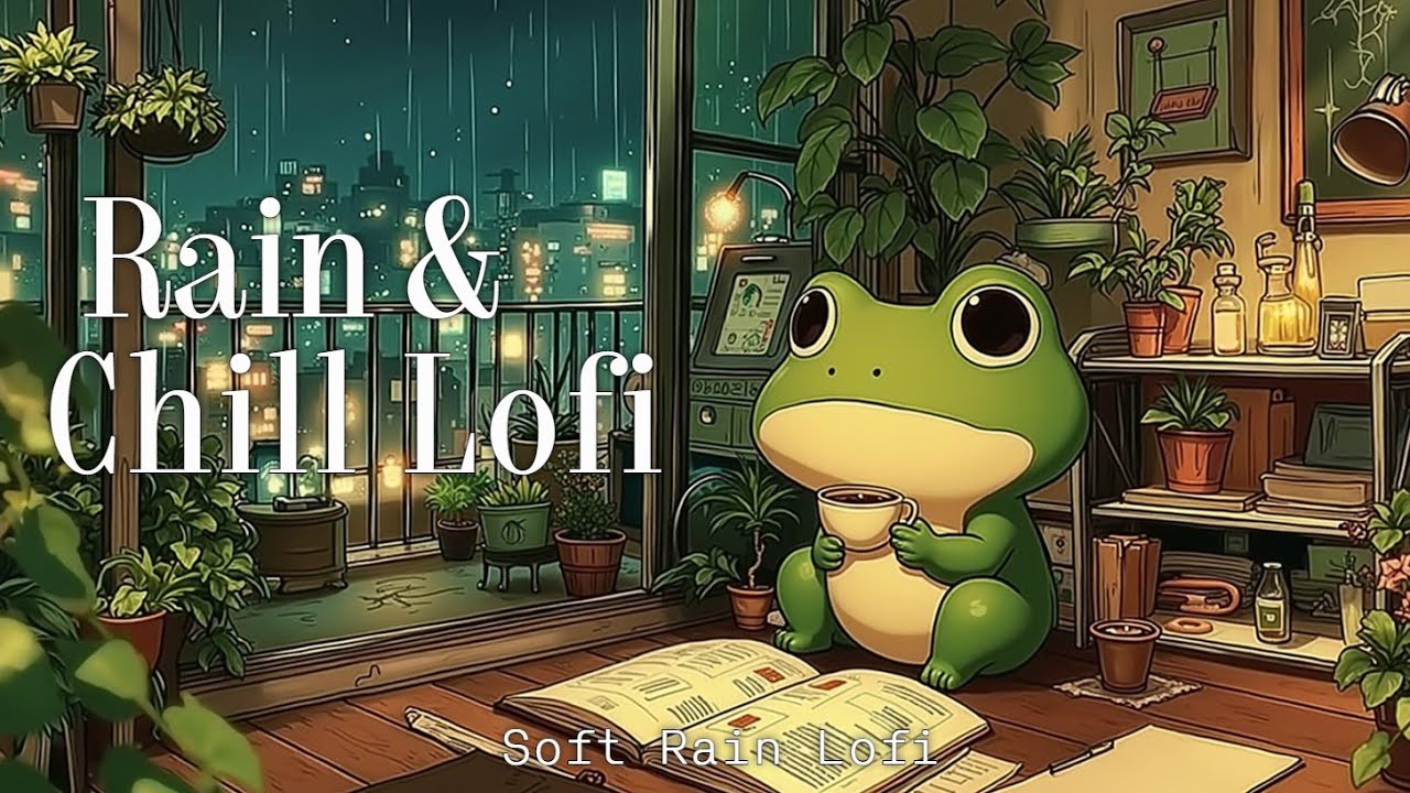 Уютный Lofi Джаз с Дождем | Музыка для Глубокой Концентрации и Учебы для Расслабляющей Атмосферы