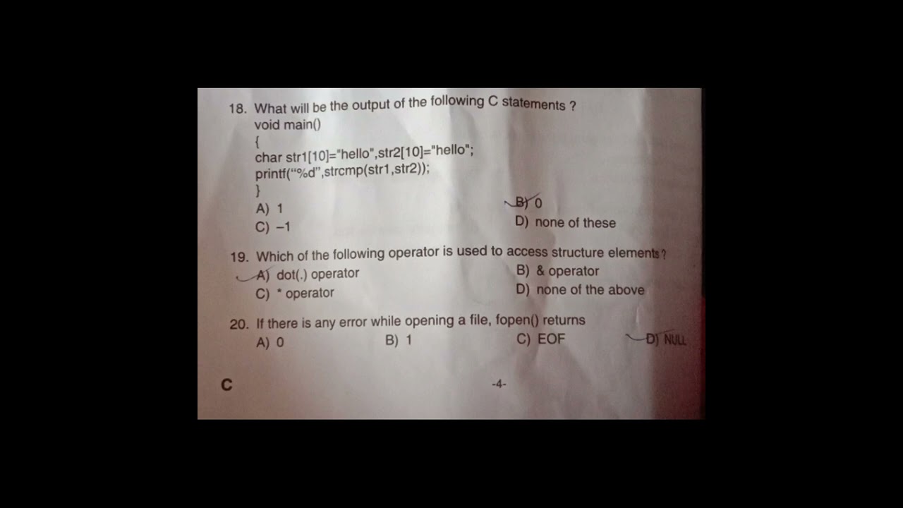 Answer key-Workshop Instructor/ Demonstrator/Instructor Grade2/in Computer Engineering(680/2022)KPSC