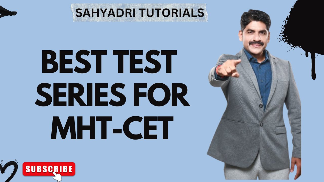 Best Test Series For MHT-CET  | Sahyadri Tutorials | Mahesh Sir |