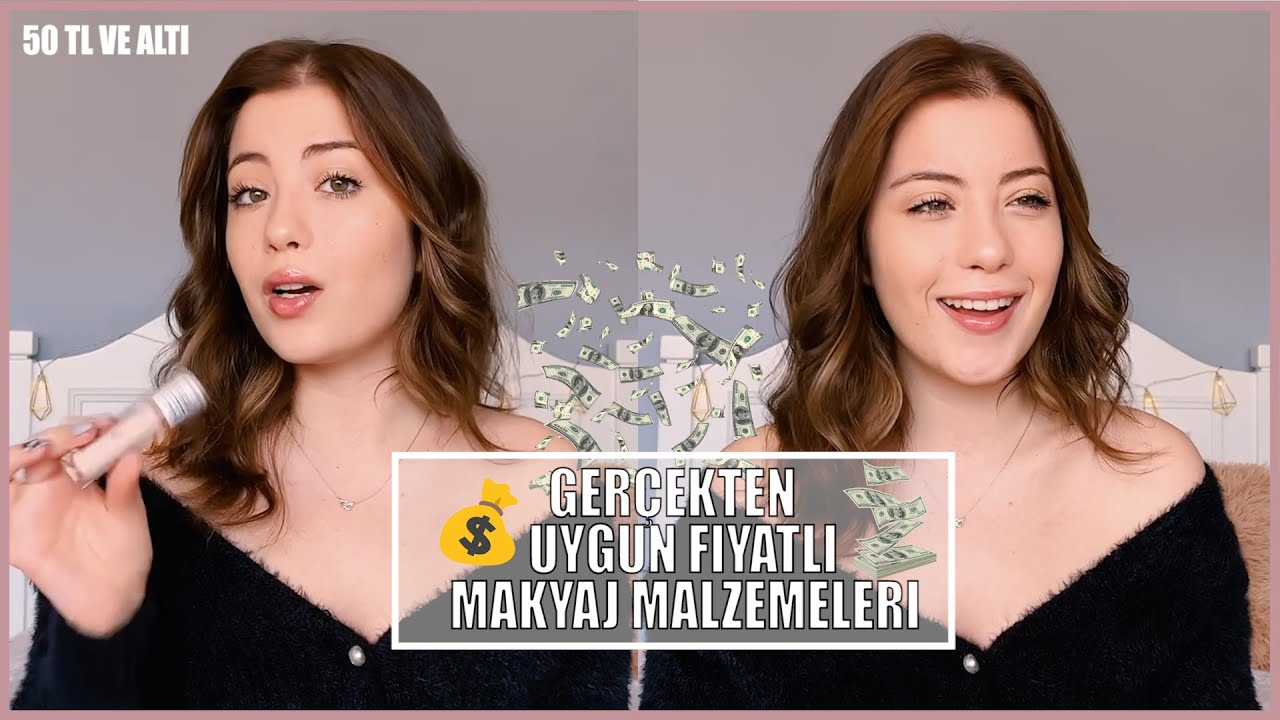 Çok Uygun Fiyatlı Makyaj Malzemeleri (50TL Altı) Kozmetiğe Çok Para Harcamayın! |Naz Güngör