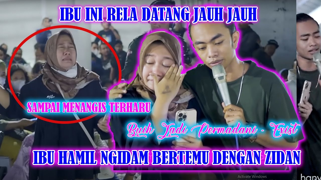 BUIH JADI PERMADANI - EXIST (COVER) ZINIDIN ZIDAN !!! SUASANA HARU IBU HAMIL NGIDAM BERTEMU ZIDAN
