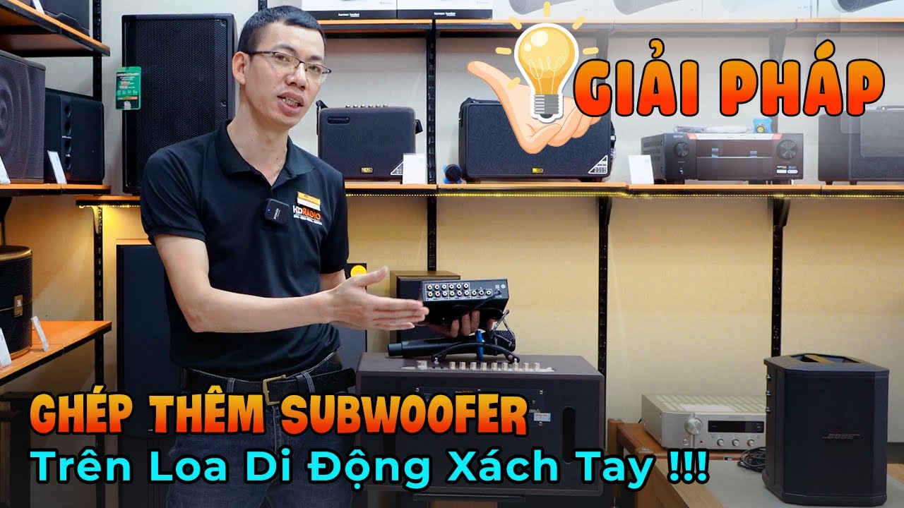 Hướng Dẫn Ghép Thêm Loa Sub ( Loa Trầm ) Cho Các Dòng Loa Di Động Xách Tay // Đơn giản, Mạnh mẽ.