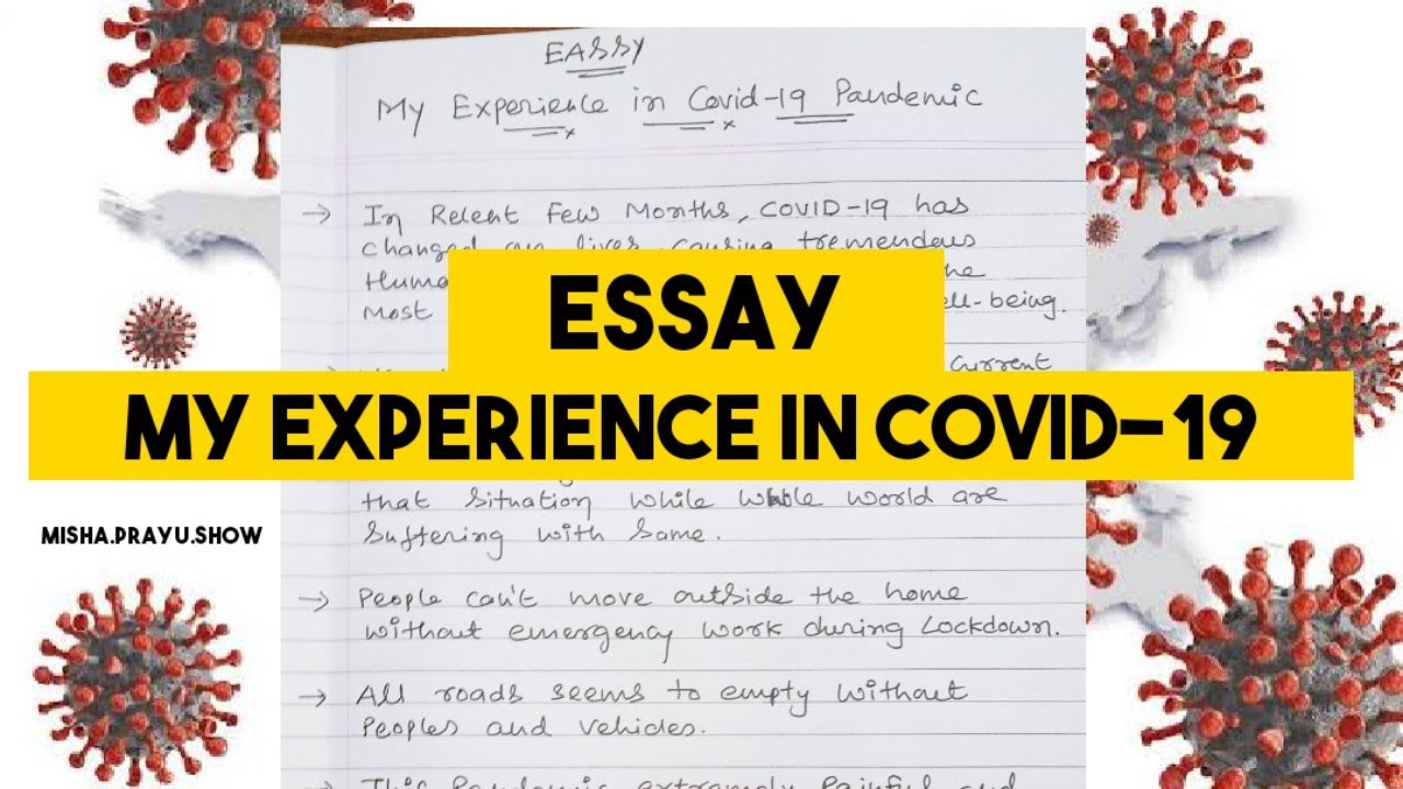 My Experience During corona pandemic Essay | Essay about covid19 | coronavirus Essay in English