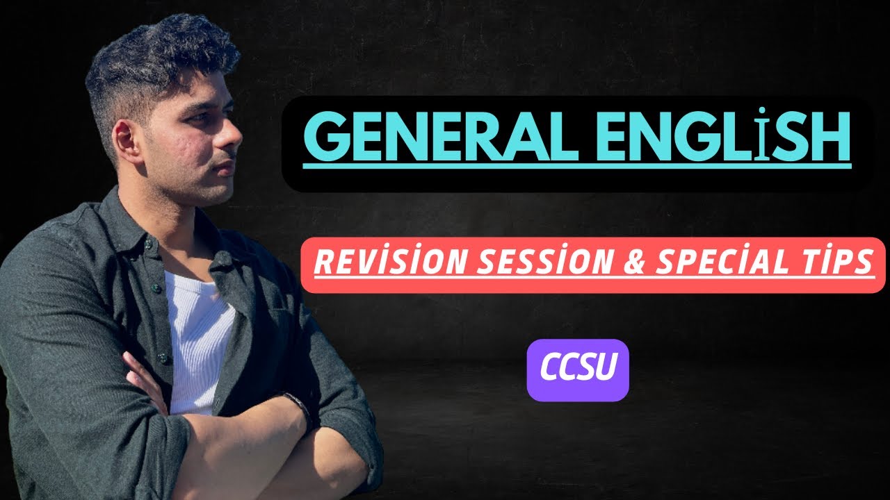 General English Revision Session for BBA 1st Semester