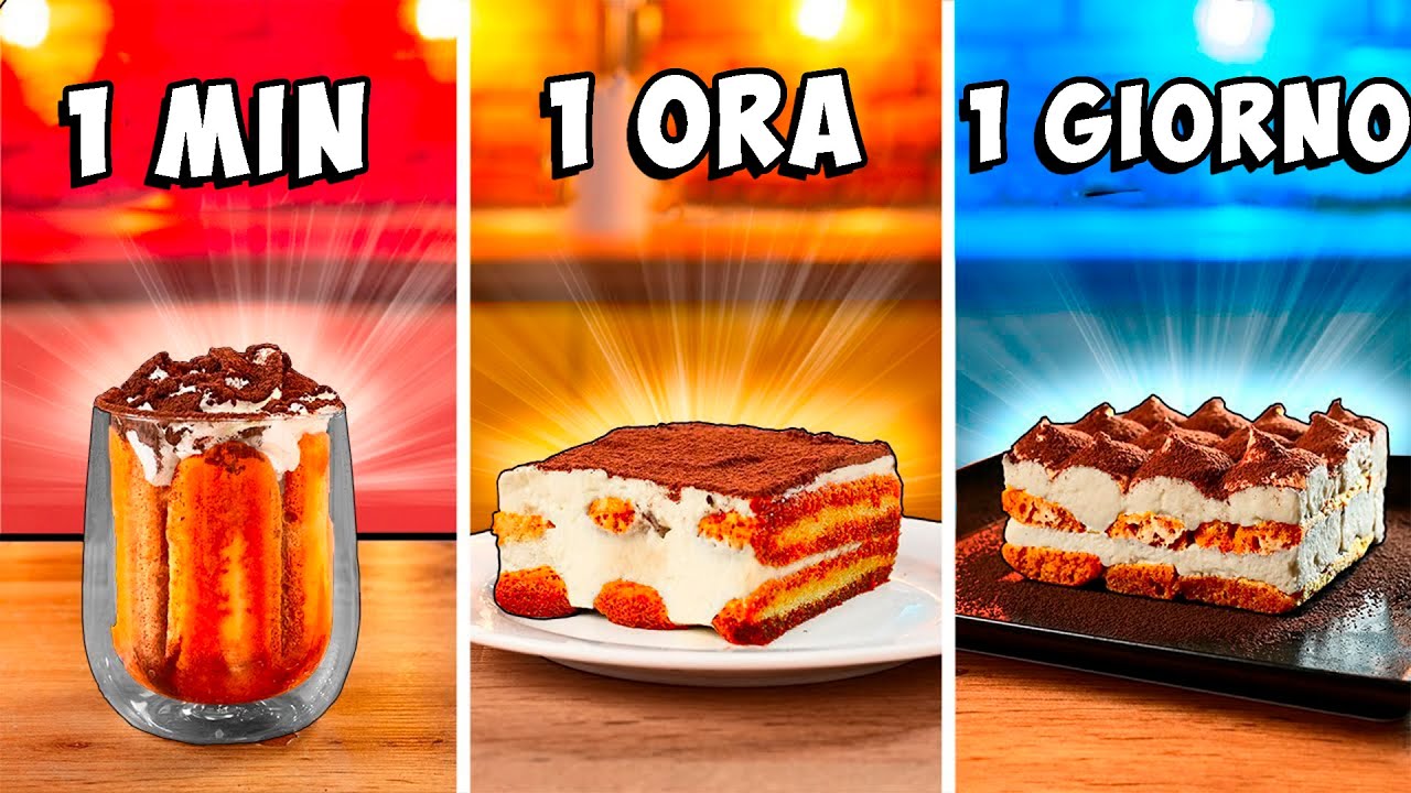 1 minuto vs. 1 ora vs. 1 giorno Tiramisù da VANZAI