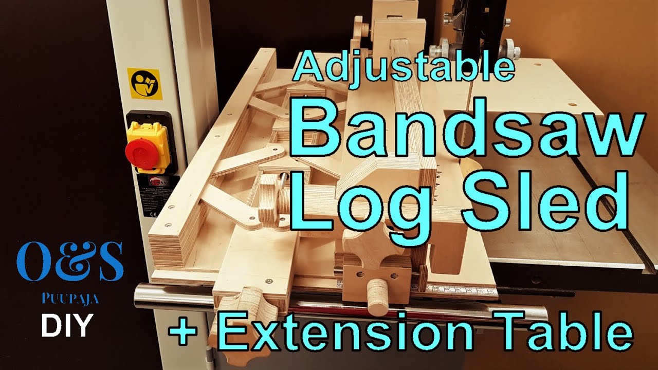 Adjustable Saw Sled And Extension Table For Band Saw.