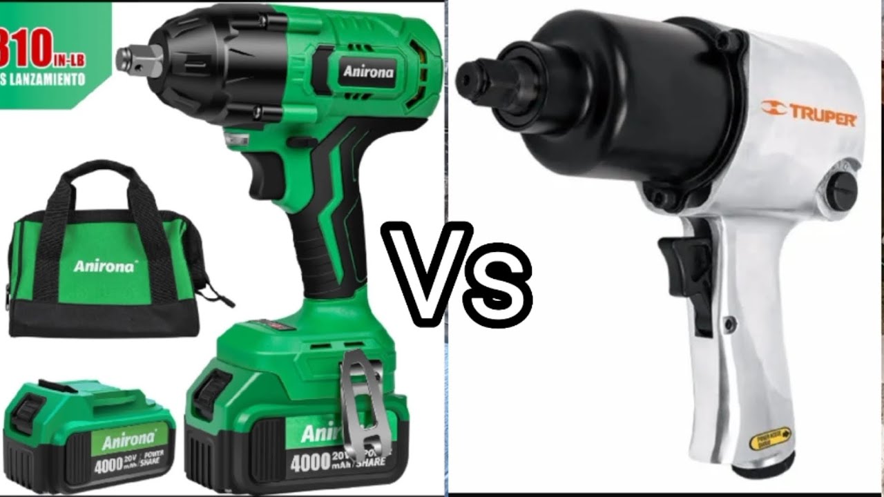 Impacto eléctrico anirona 600n vs impacto neumático truper 400 lb