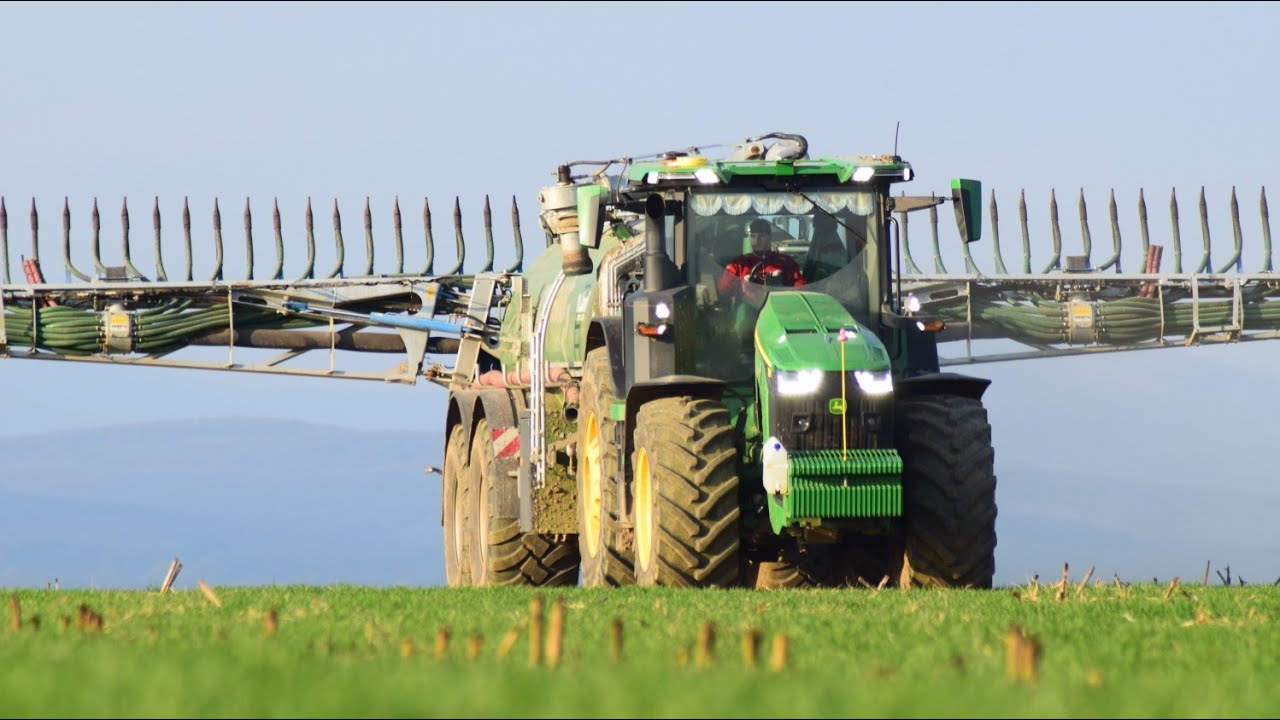 GoPro Cabview 11# | prihnojovanie pšenice aplikátorom na digestát | John Deere 8R 370 | Kotte Garant