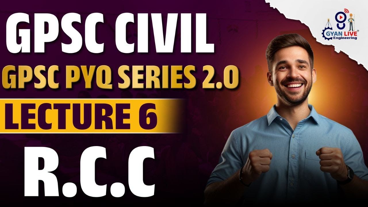RCC GPSC PYQ Series 2.0 For Irrigation R & B & GES | GPSC PYQ Series | #pyqseries