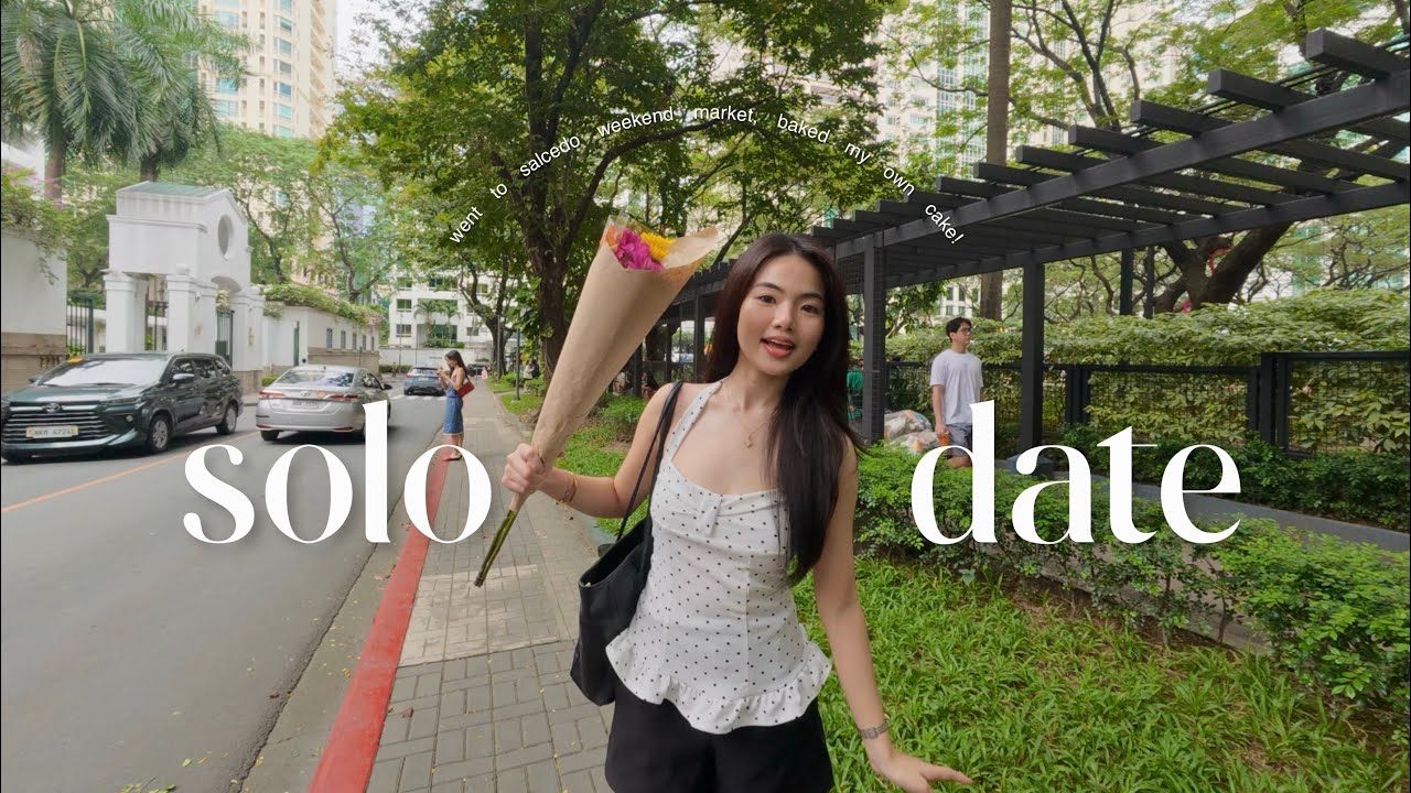 Daily Yen | SOLO DATE: went to Salcedo Weekend Market & baked a cake 💐🎂
