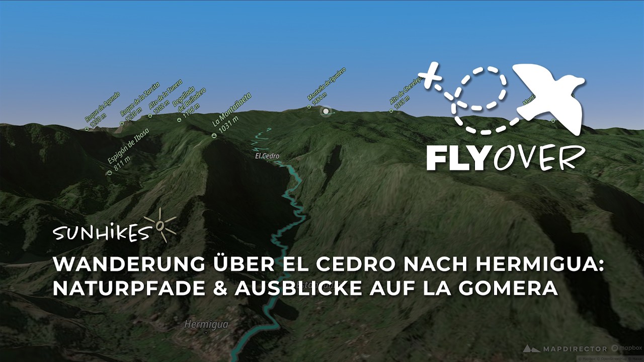 La Gomera GR-131: Wanderung von El Cedro nach Hermigua – Flyover