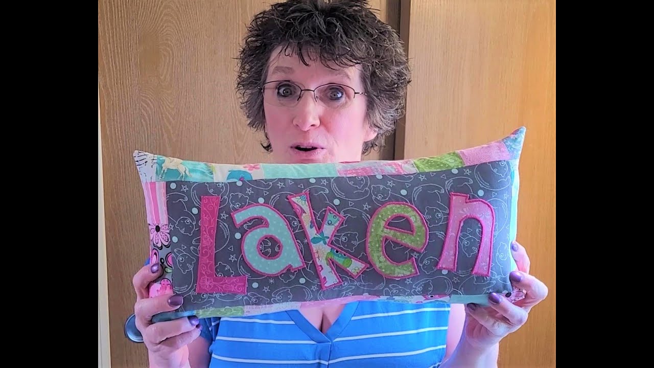 Scrappy Name Pillow