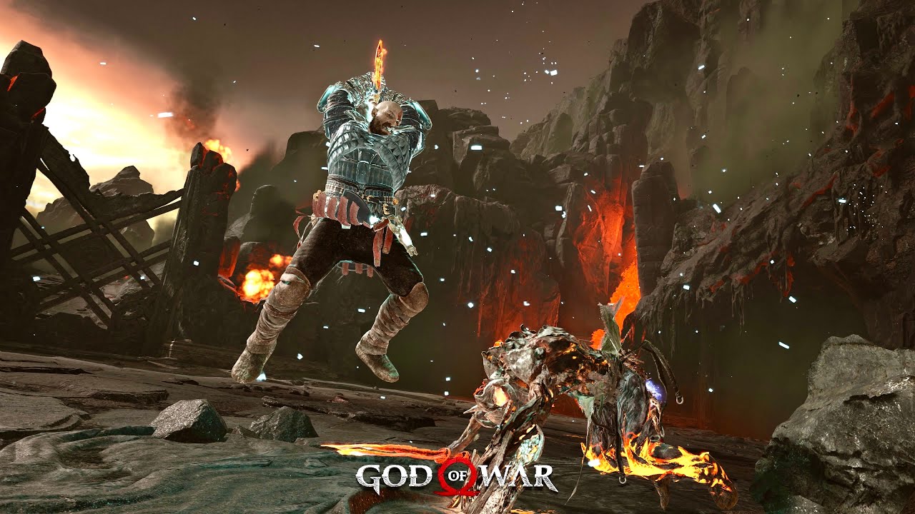 Kratos vs 100 enemies | Muspelheim Trials | Give me GOW+ difficulty (PS5)
