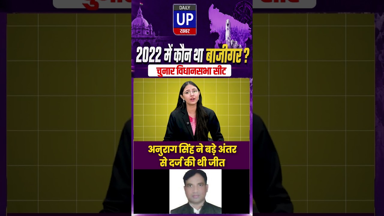 चुनार में BJP का गढ़ बरकरार .Chunar: BJP retains seat, Anurag Singh wins big