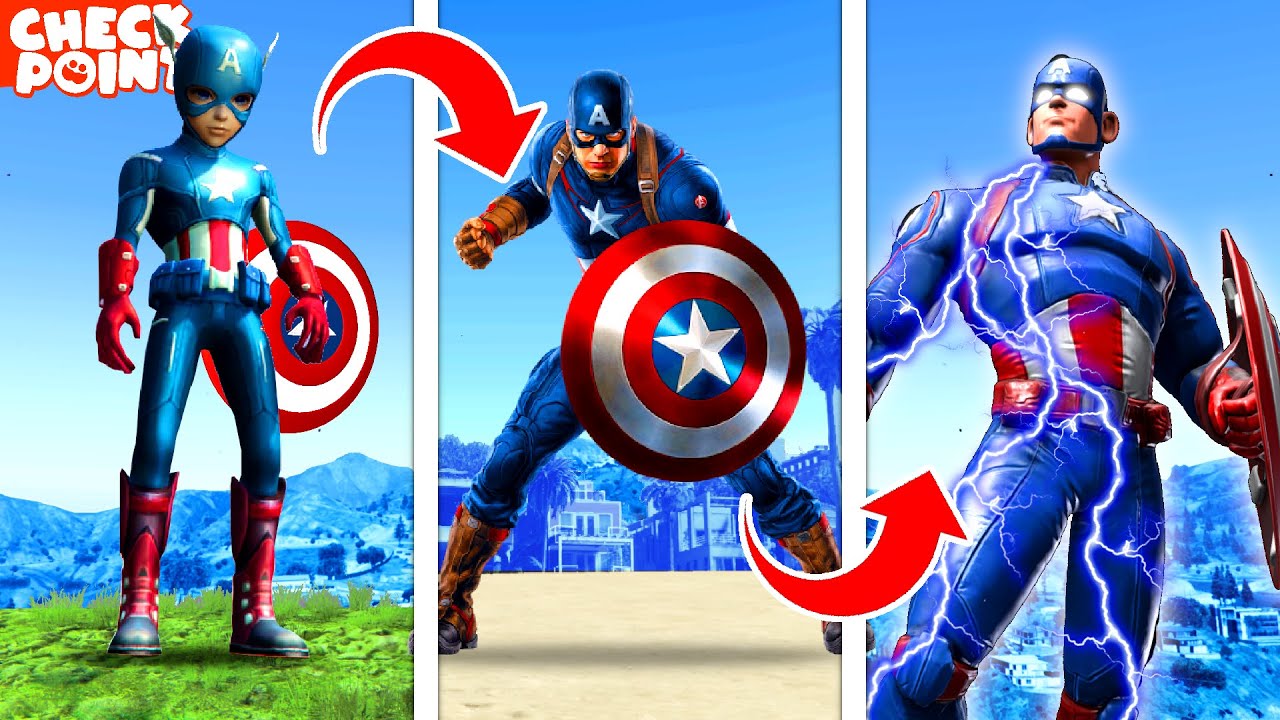 UPGRADING CAPTAIN AMERICA Into A GOD In GTA 5 Mods ... (Secret Powers!)