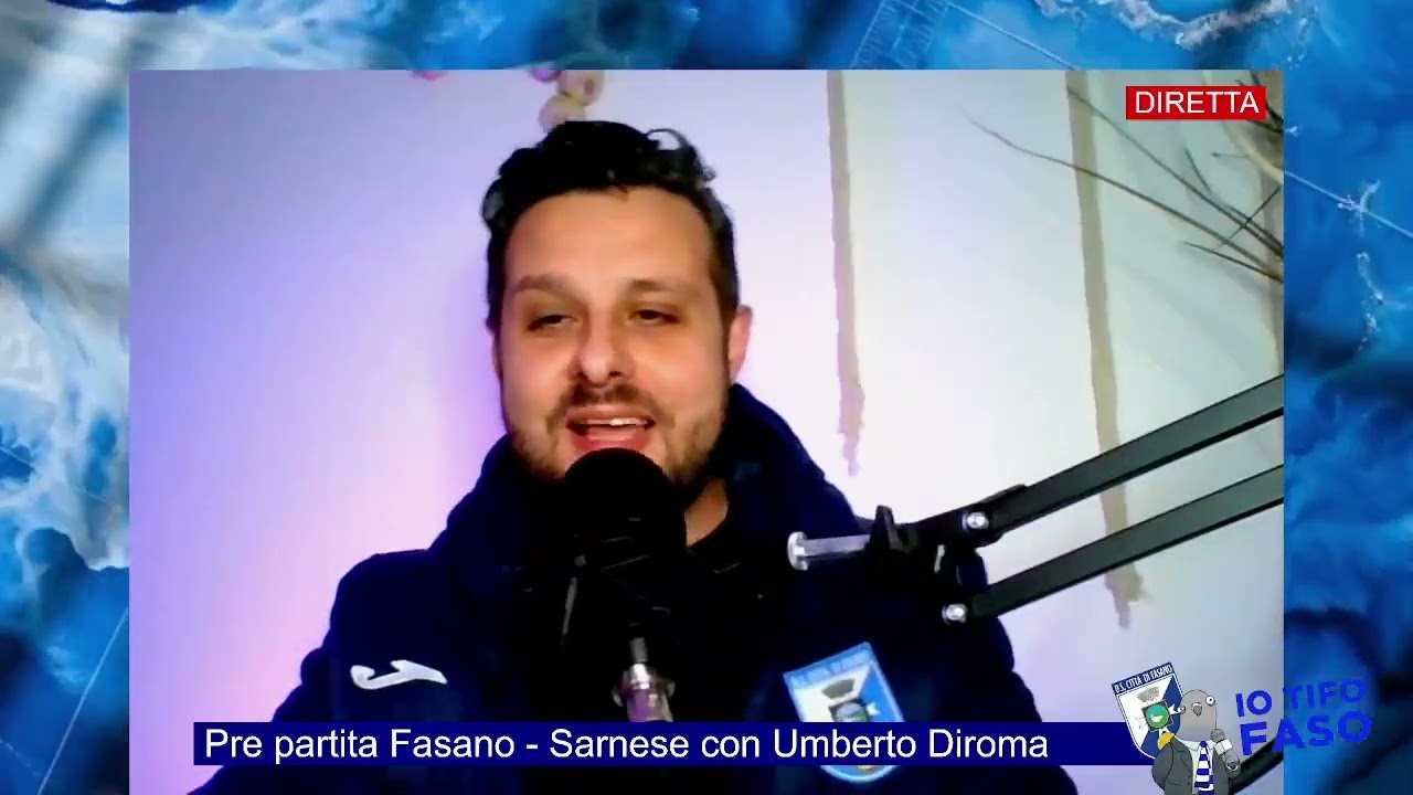 🔴 SIAMO IN DIRETTA CON IL PRE-PARTITA Fasano - Sarnese con Umberto Diroma 📍Io Tifo Faso 