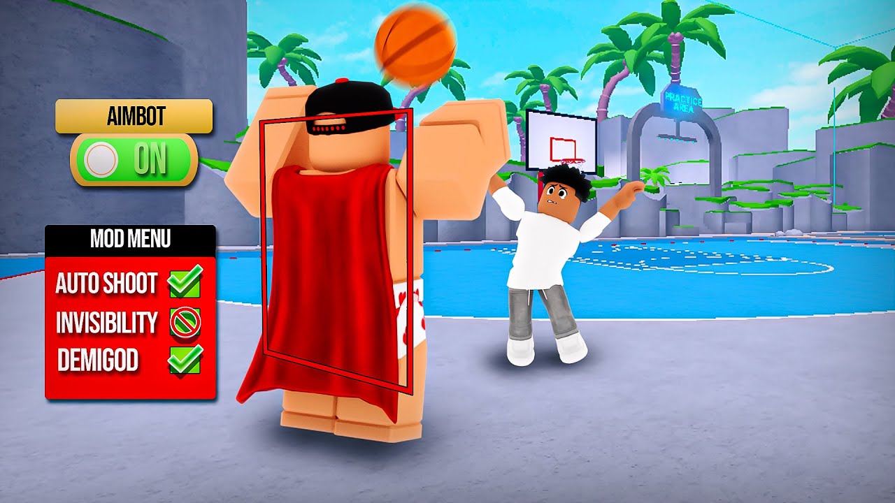 HOW TO GET AIMBOT WITHOUT HACKING IN ROBLOX HOOPZ!