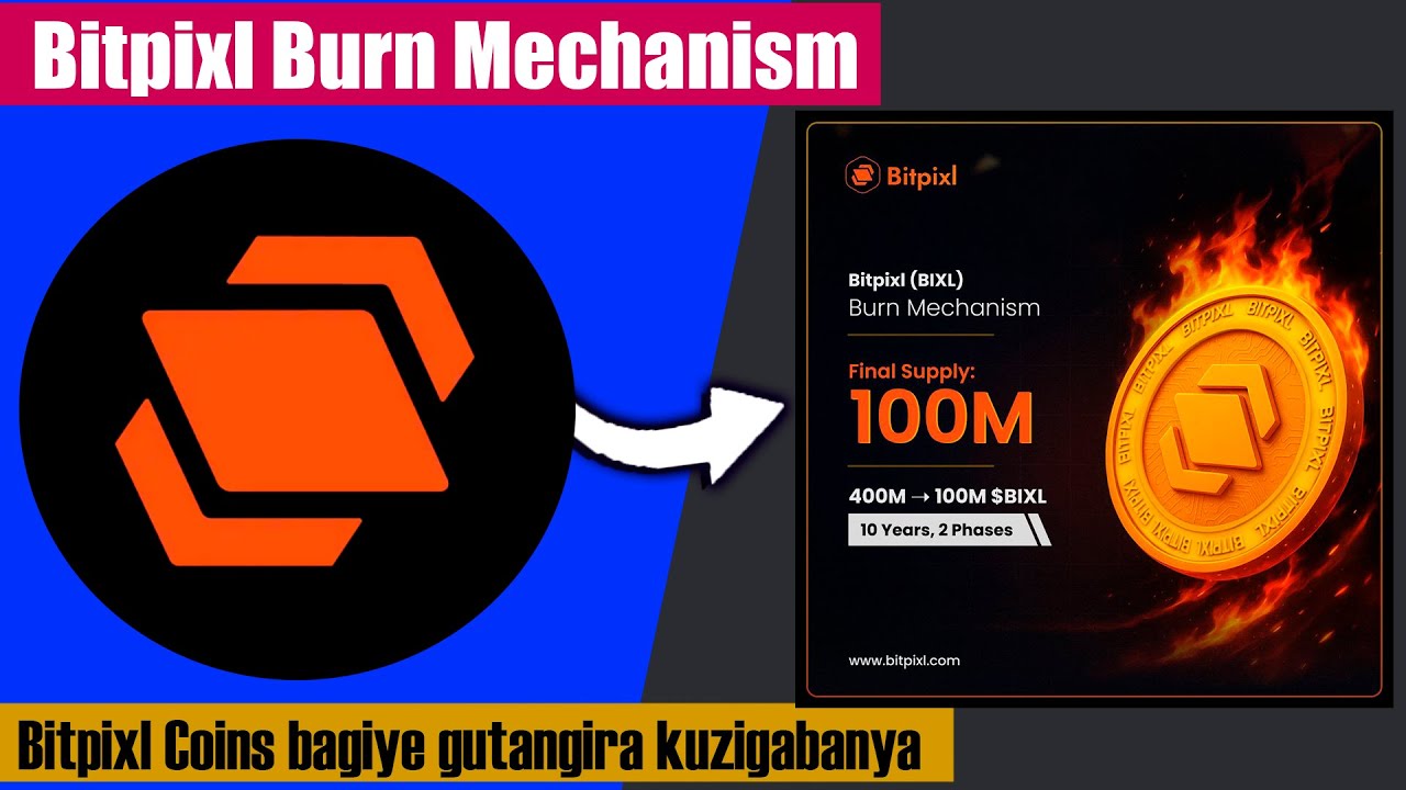 BitPixl || Amakuru mashya kuriyi mining ya | Bitpixl Totally Supply Million Bitpixl Burn Mechanism