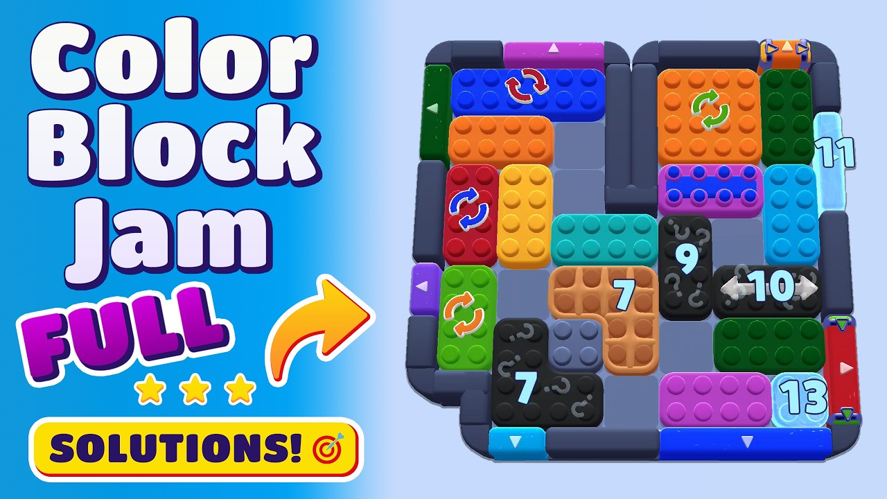 Color Block Jam Level 1384 (1385) | Complete Walkthrough & Solution! 🎯