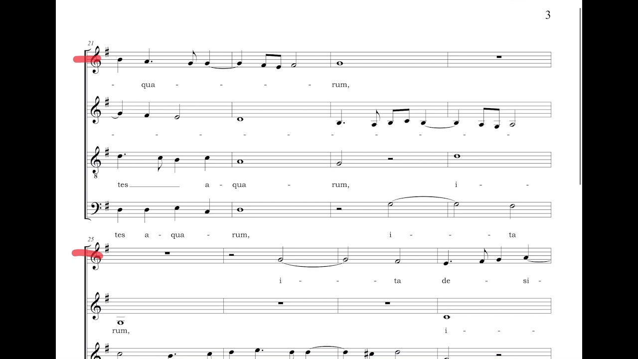 Sicut Cervus (Palestrina) Practice Track: SOPRANO Predominant