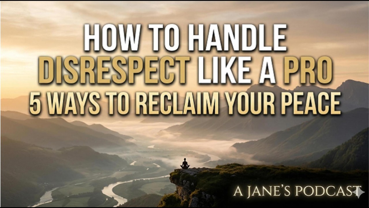 HOW TO HANDLE DISRESPECT LIKE A PRO: 5 WAYS TO RECLAIM YOUR PEACE