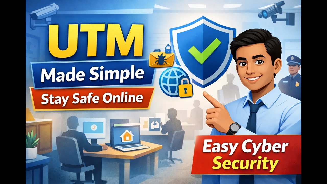 Cyber Security at Work: UTM Explained for Everyone | SecureWithKishlay