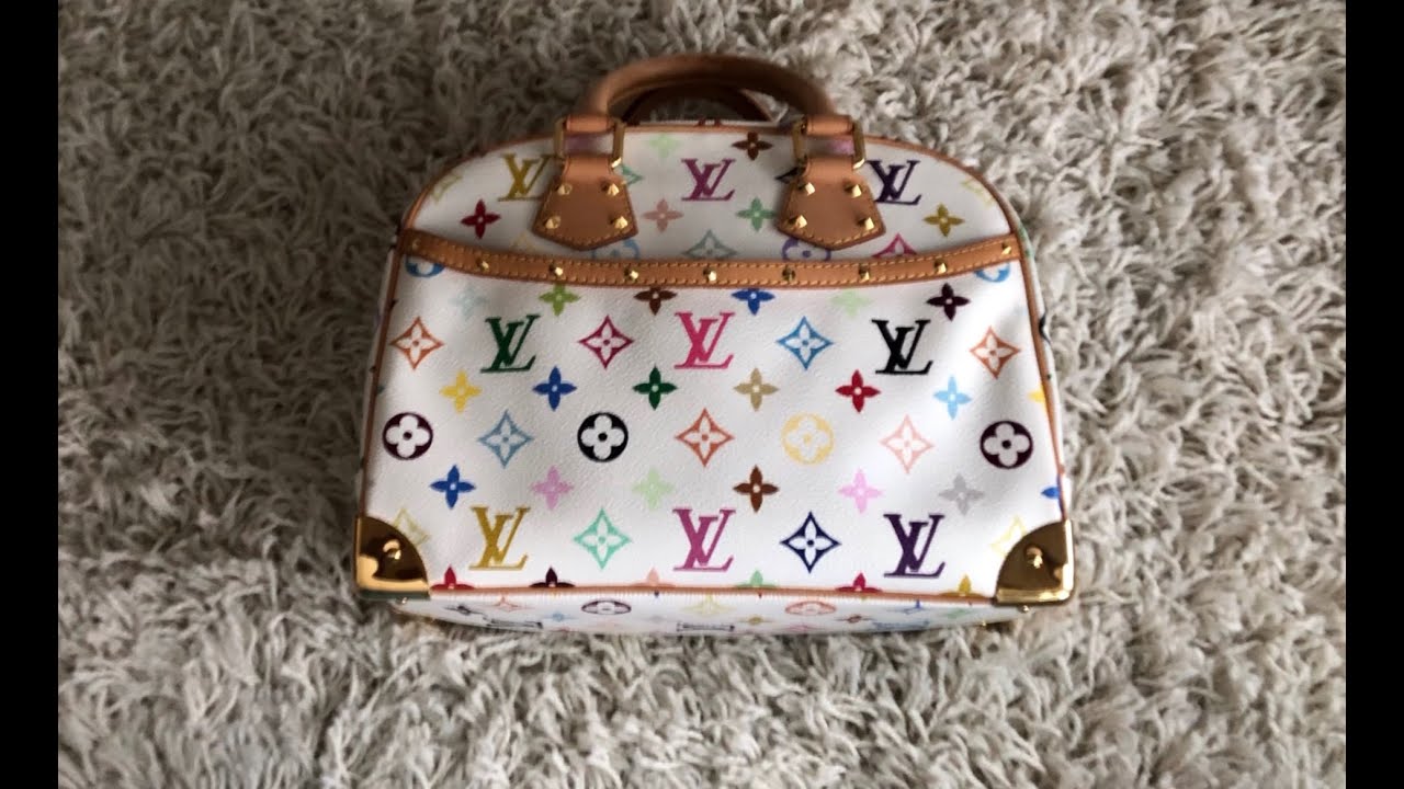 Vintage Louis Vuitton UNBOXING Trouville Multicolor Murakami Collection || Rebag