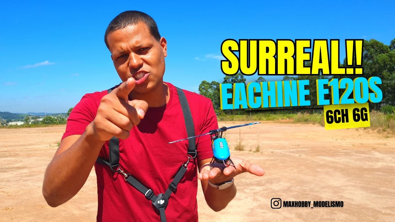 Voei o micro HELICÓPRETO rádio Controle da EACHINE E120S 6G