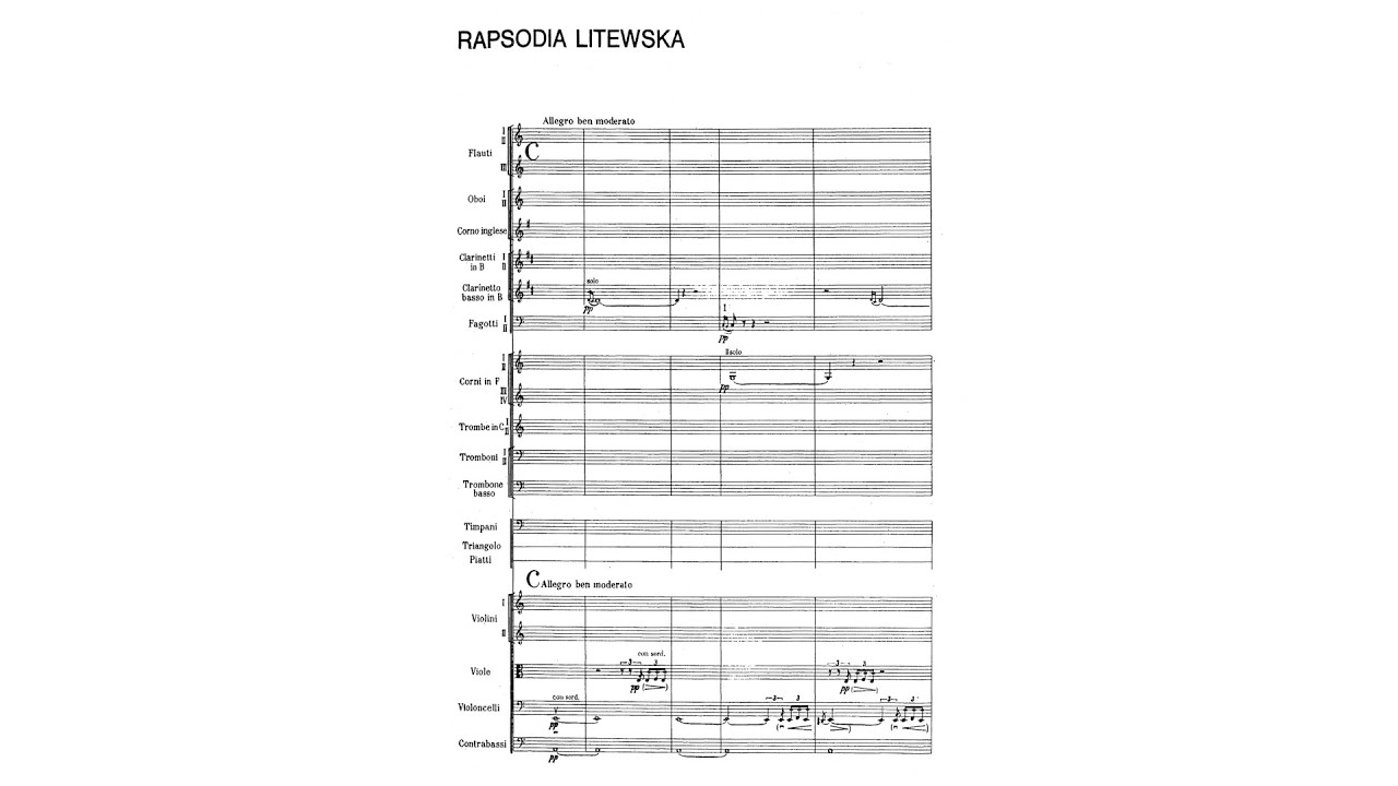Mieczysław Karłowicz – Lithuanian Rhapsody