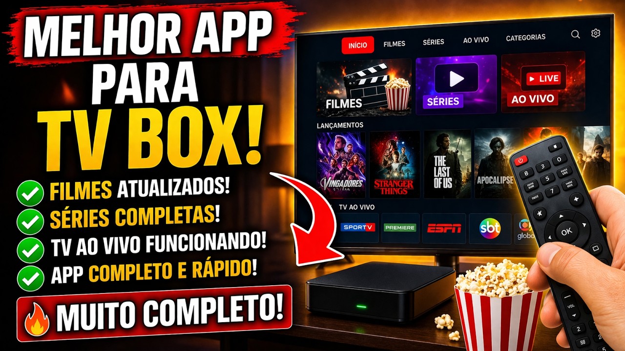 NOVO APP Para TV BOX em 2026! (Muito completo) APP INCLIV&Eacute;L PARA TV BOX! MELHOR APP QUE J&Aacute; USEI