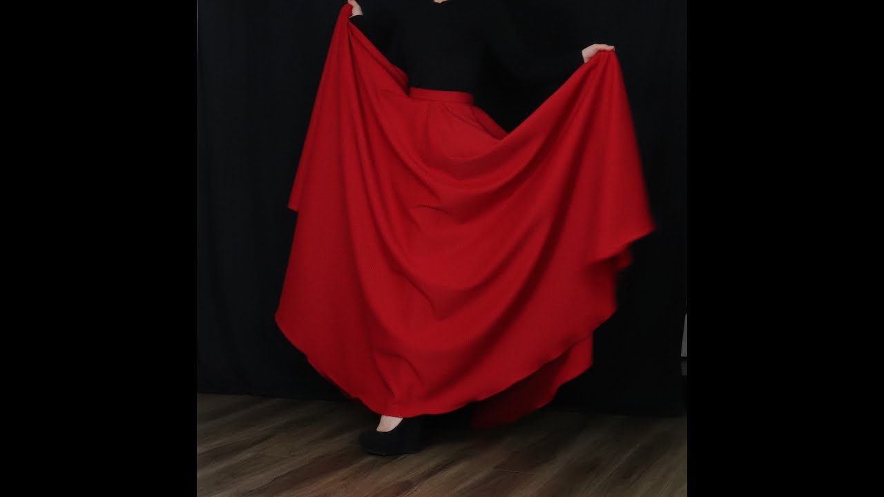 How to sew: Circle skirt with pockets. Video tutorial , Model 116&112