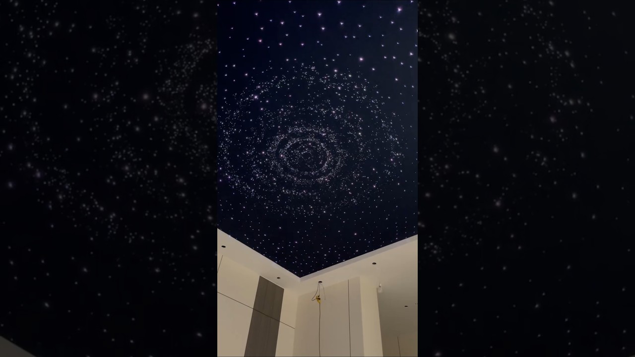 DIY Galaxy Ceiling 🌌 Step-by-Step Fiber Optic Light Setup