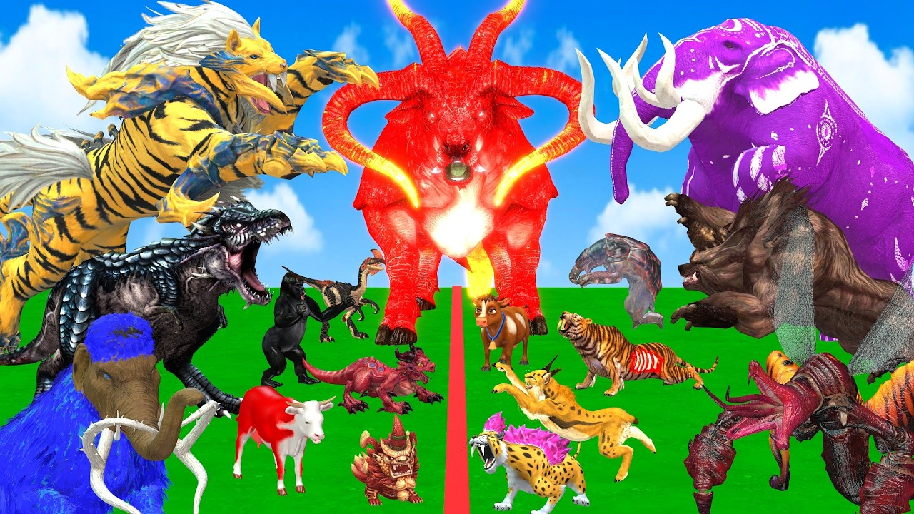 Incredible Animals Race vs Dinosaurs vs Prehistoric Mammals Speed Race Run: Who Will Win?ARBS #2025