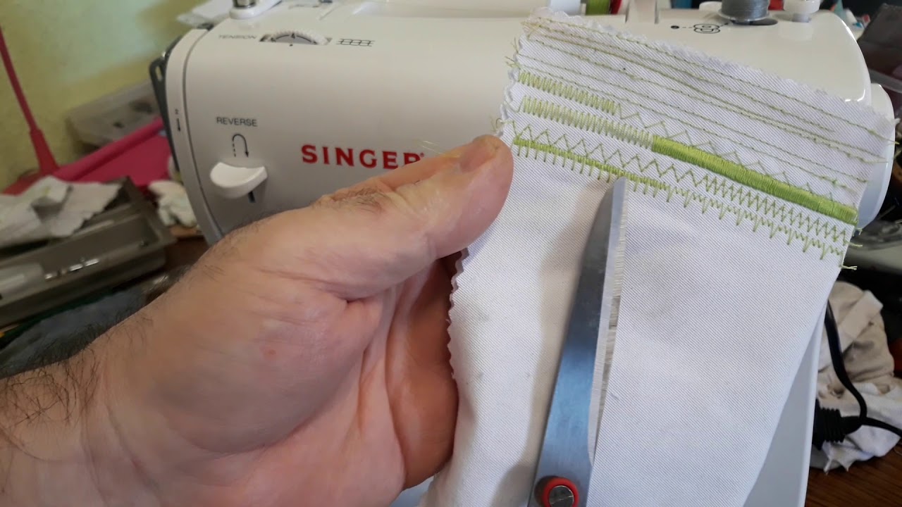 Singer Nähmaschine - Modell 2259 Tradition - probieren - تجريب خياطة الماكينة تجريب الدرزات