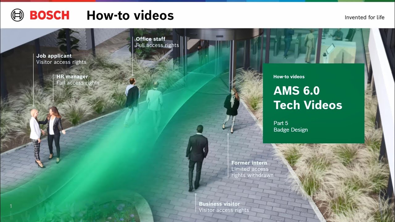 Bosch Security - AMS 6.0 - Part 5 Badge design
